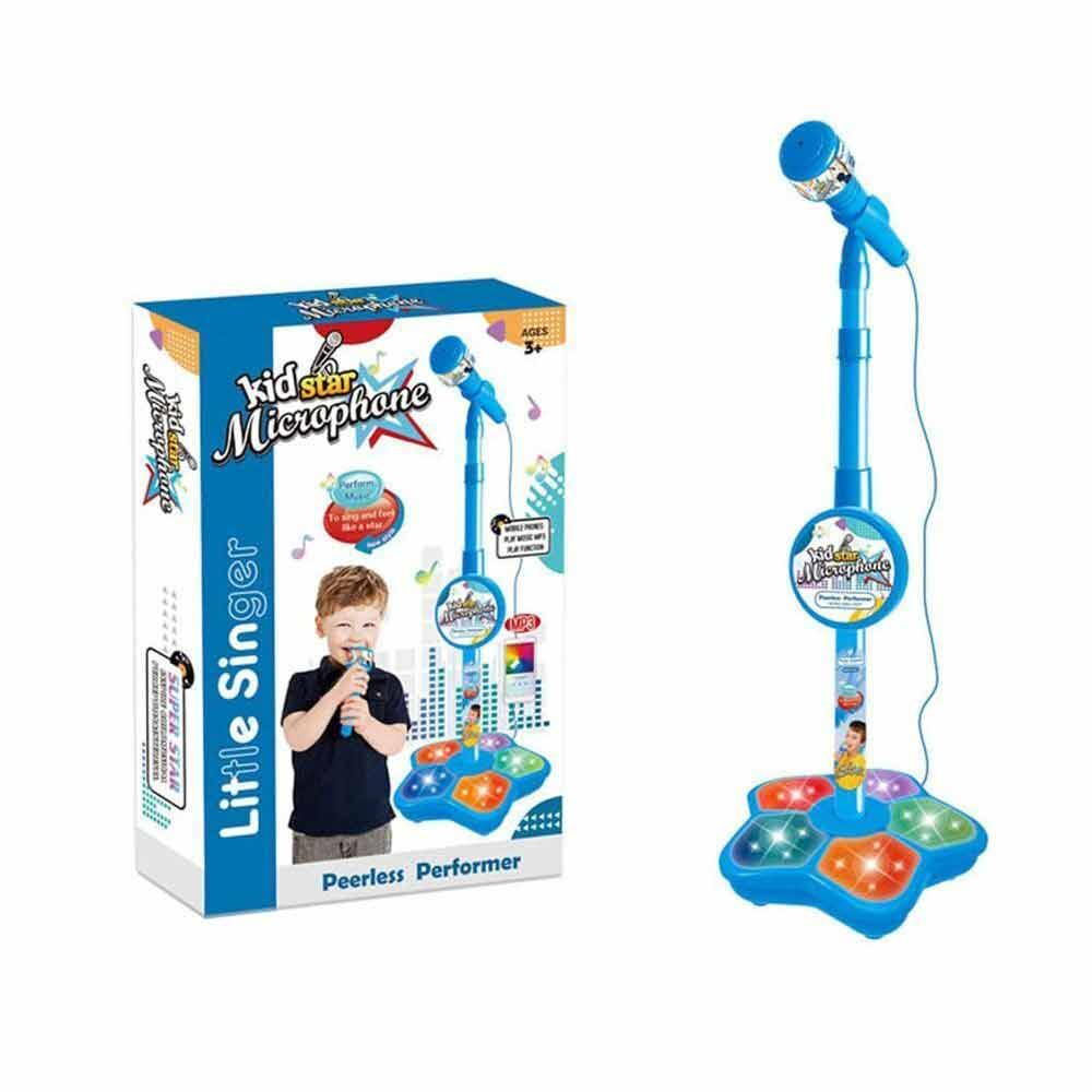 Karaoke Song Music Instrument Toys Kids Microphone With Stand Birthday Gift