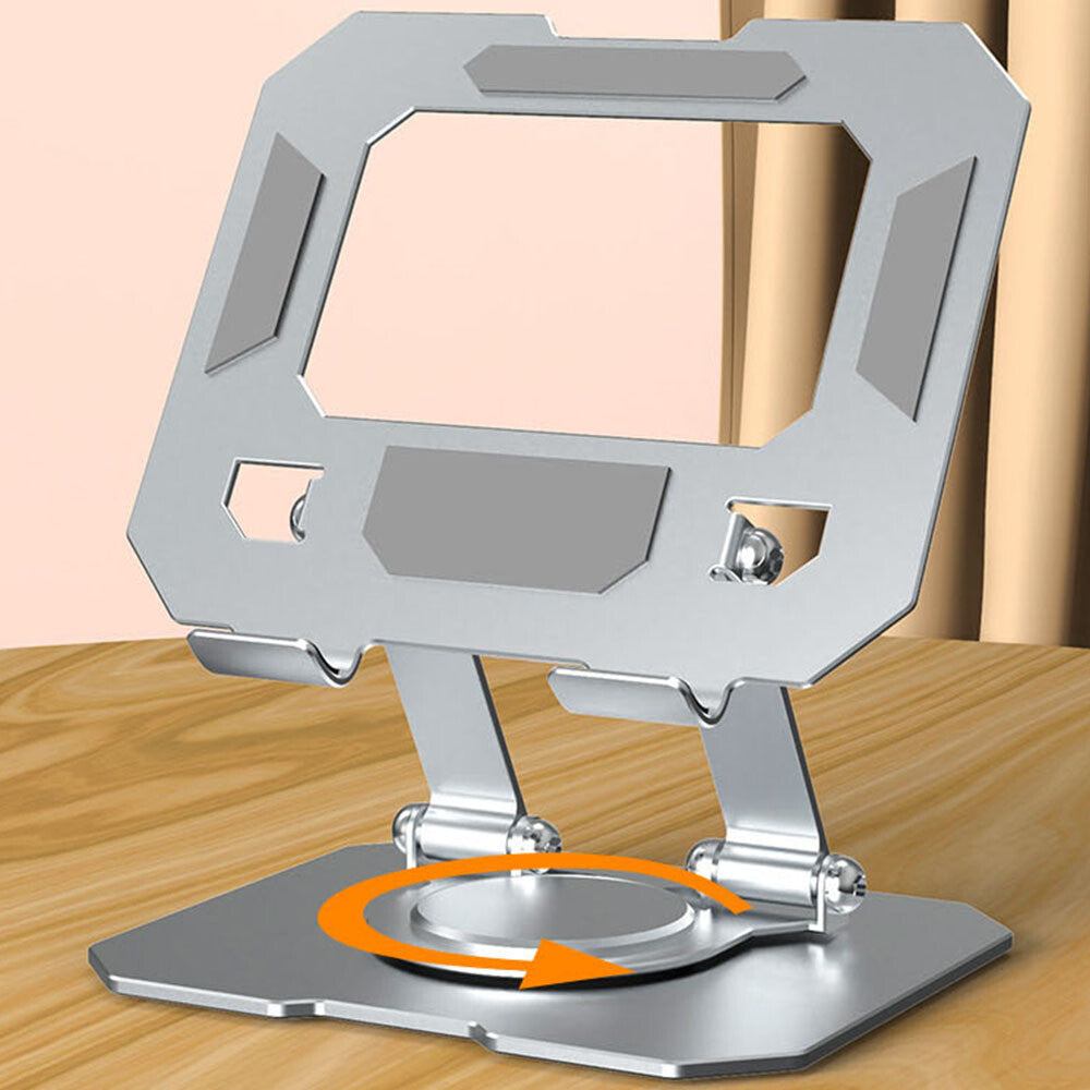 Portable Metal Desktop Swivel Tablet Stand Holder Laptop Riser for iPad/Pro/Air