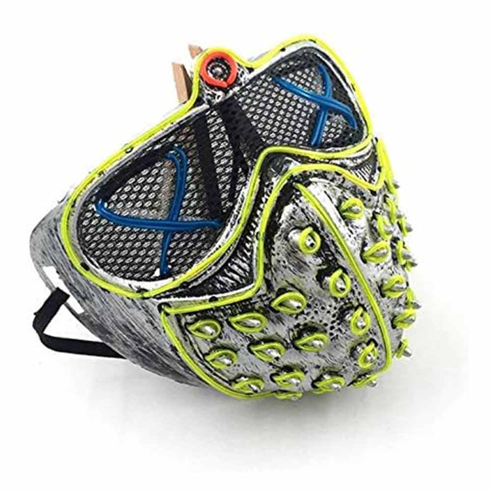 LED Mask WD,Wire Light Up For Halloween Festival Costume Cosplay Christmas Party