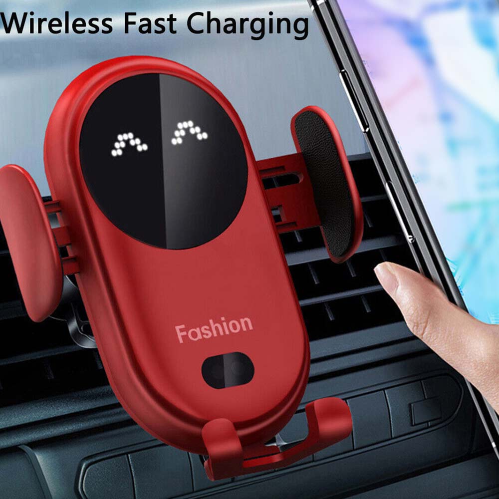 Smart Car Wireless Charger Phone Holder Air Vent Smart Sensor Fast Charger S11