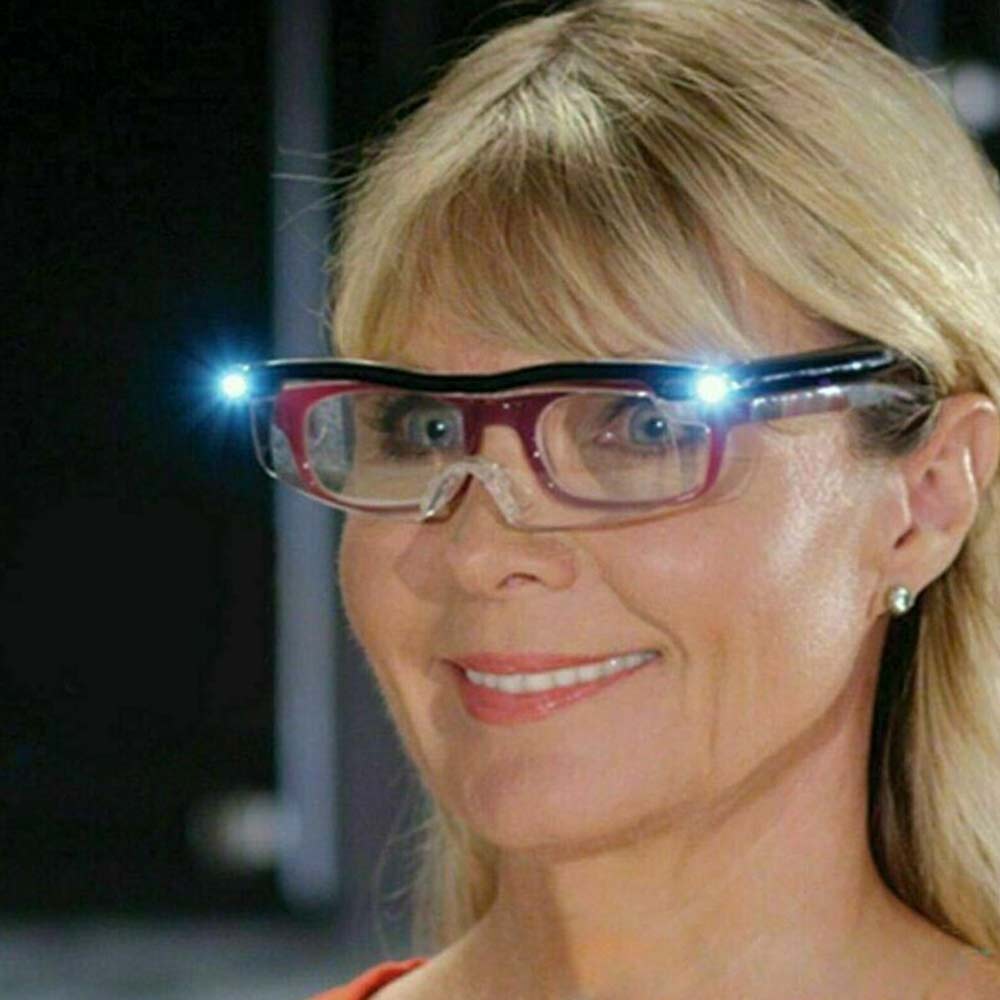 Mighty Sight 160% Magnifying Eyewear HD Glasses Unisex With LED Lights Glasses