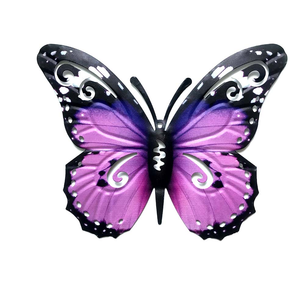 Metal Butterfly Wall Art Decor for Garden & Home, 22x27cm Ornament