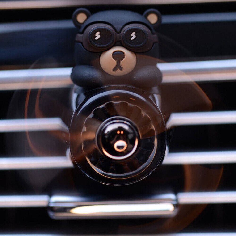 Car Air Freshener Cool Cute Bear Car Air Vent Outlet Scented Clip Aroma Diffuser