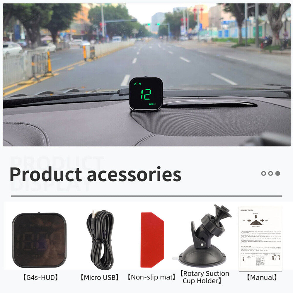 CAR DIGITAL GPS SATELITE SPEEDO SPEED MPH KMH HUD HEAD UP DISPLAY UNIVERSAL