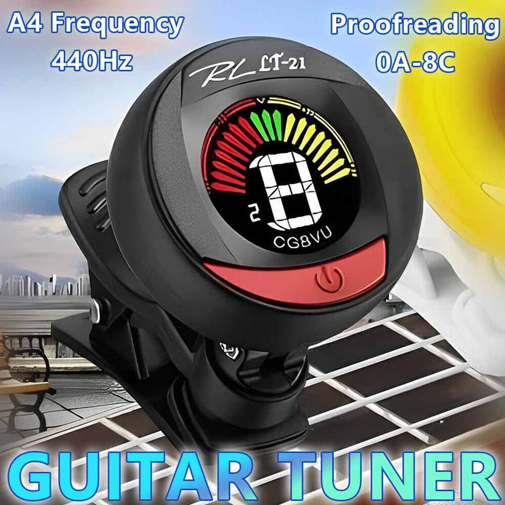 Clip On Tuner Guitar Tuner for Electric Acoustic Guitars Bass Chromatic Violin