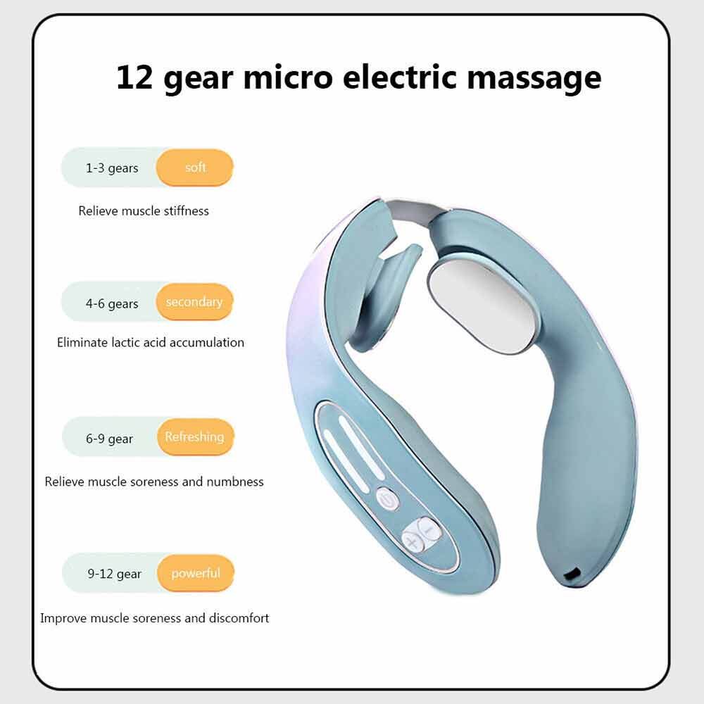 Micro Electric Massager Smart Neck Massager Heating Lightweight Usb charging
