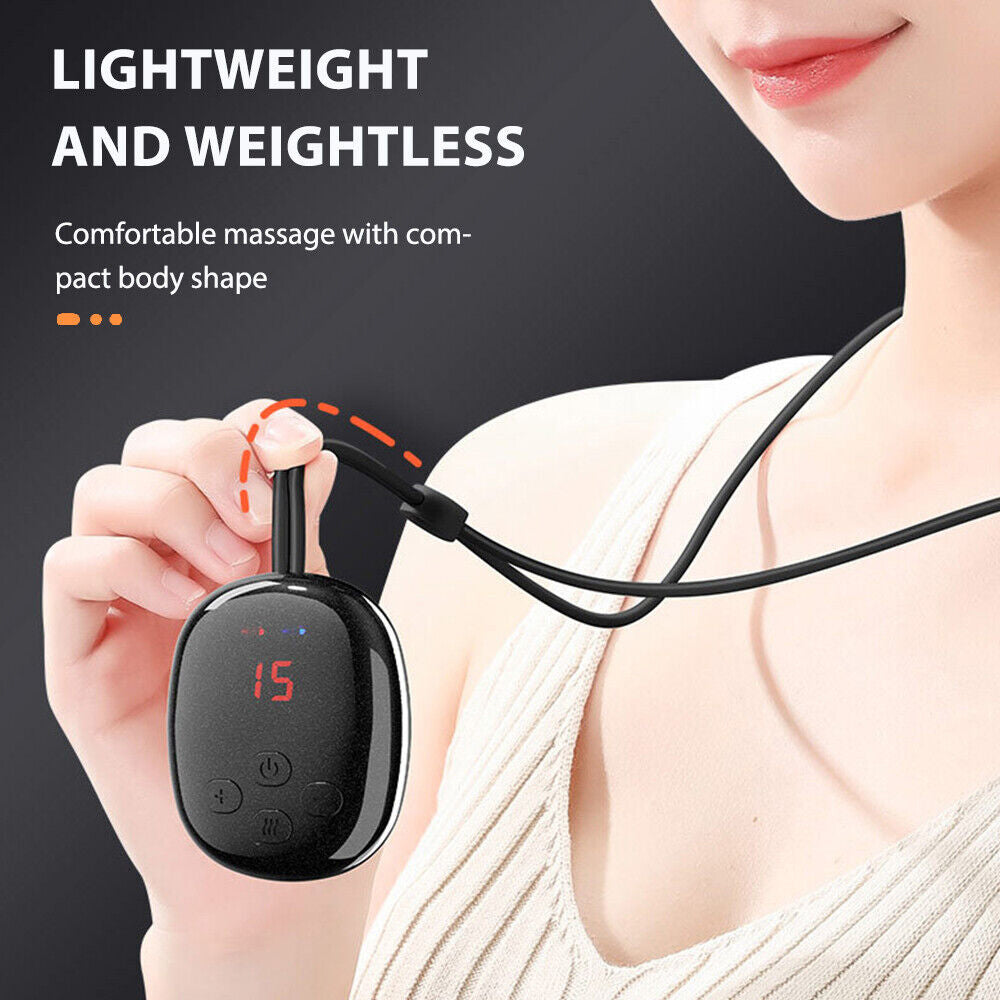 Electric EMS Hanging Spine Massager Neck Shoulder Massage Hot Compress Massager