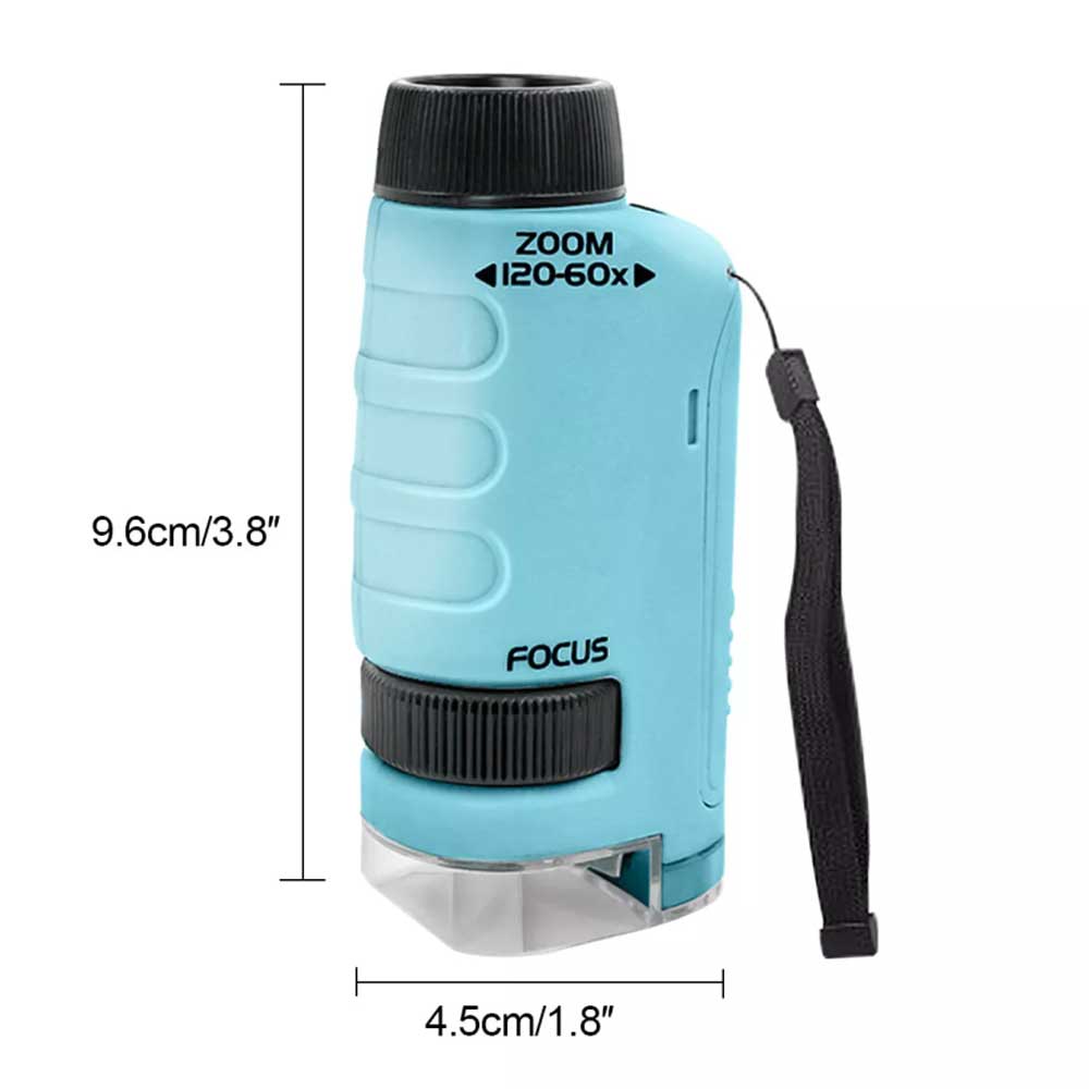 Minilabsters Miniscope Minilabsters Portable Pocket Microscope 60-120x Kids gift