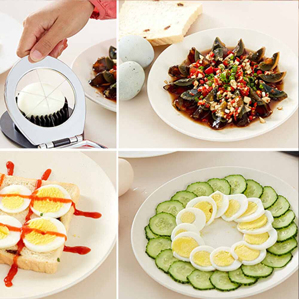 Egg Slicer Stainless Steel Mushroom Kitchen Chopper Tomato Boiled Cutter