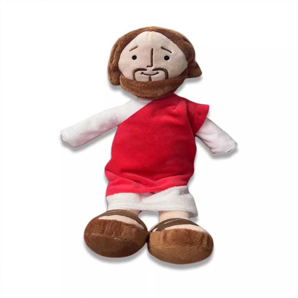 Jesus Plush Doll - Religious Stuffed Toy for Kids, Easter Gift, Christening Present