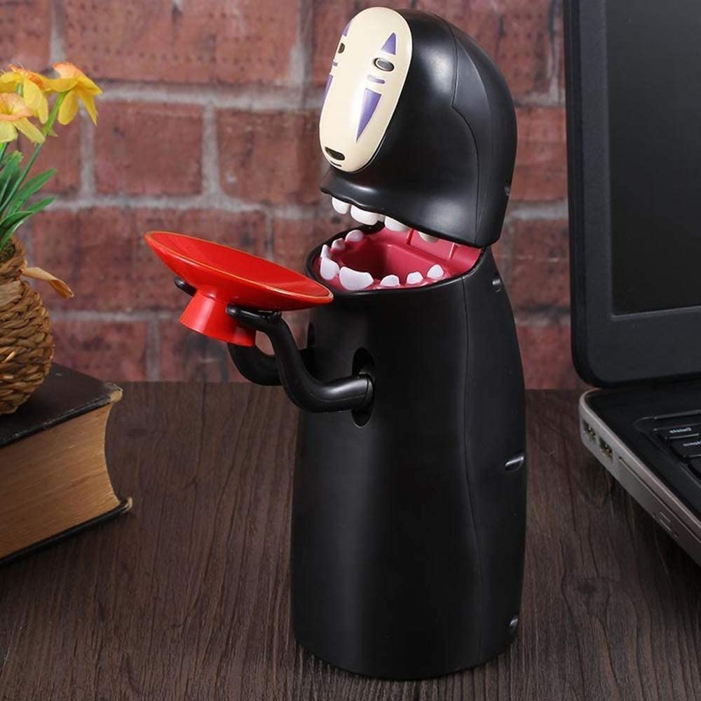Coin Bank Spirited Away No-Face Man Kaonashi Music Piggy Bank Figure Gift Anime