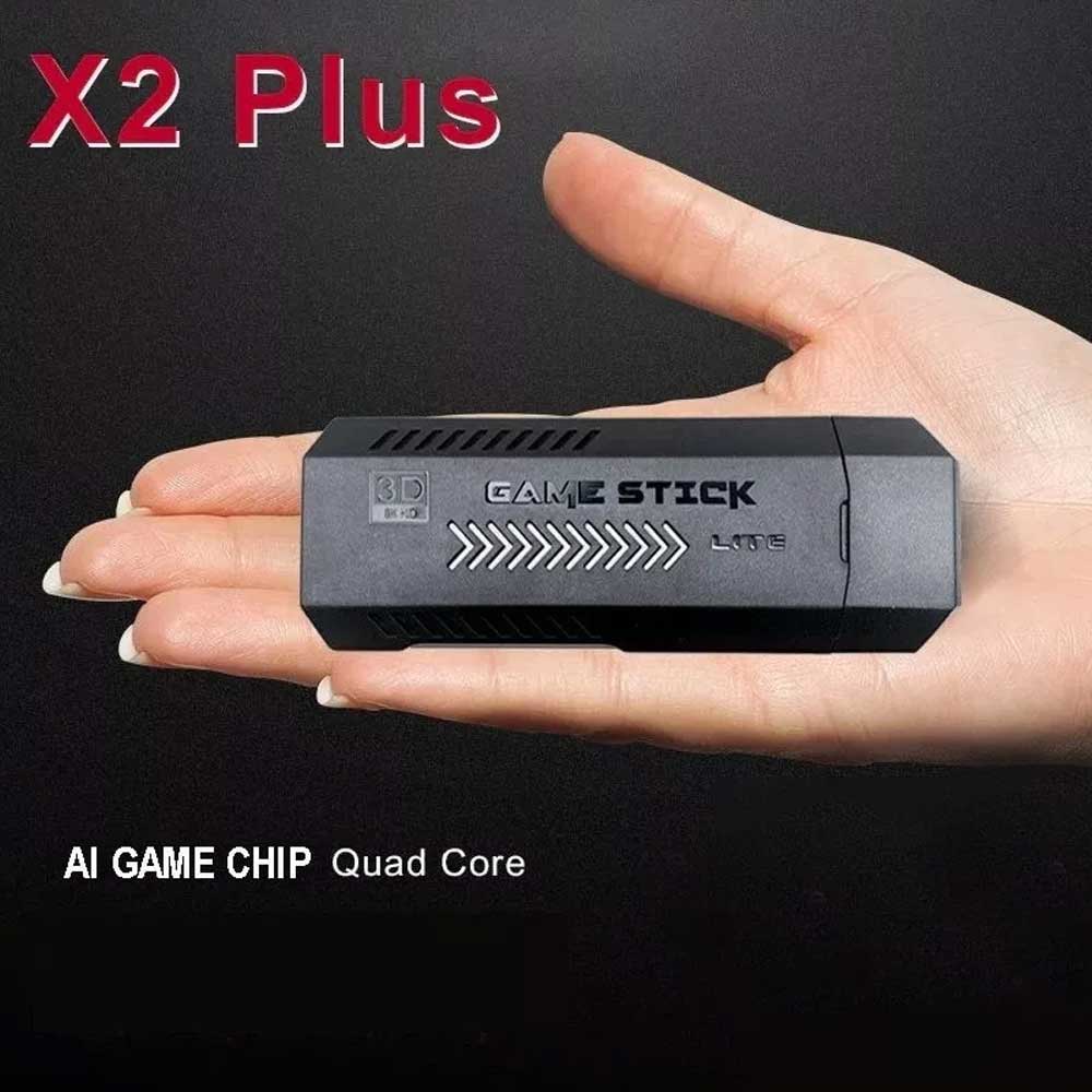 40000+ 4K HDMI 128GB Retro Game Stick Console 2X Wireless Controller TV Video Games