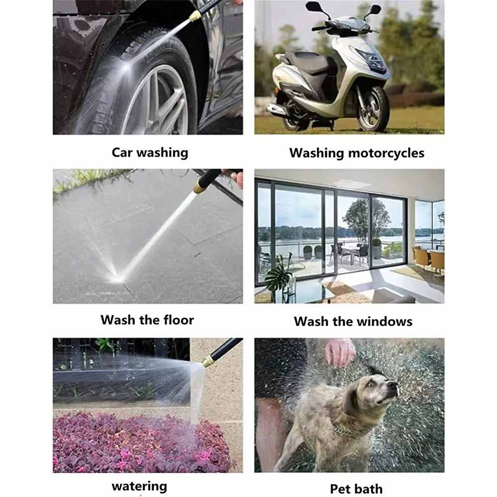 High Pressure Water Spray Gun Hose Nozzle Only Garden Pipe Lawn Car Wash