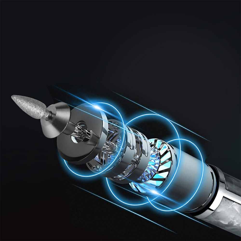 Cordless Nail Grinder for Thick Toenails – 4-Speed Electric Nail File with 7 Attachments, Low Noise & Rechargeable