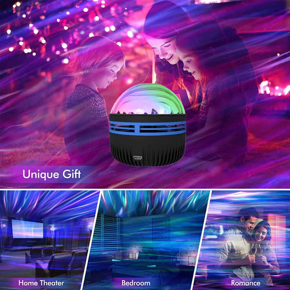 Northern Aurora Colorful USB Atmosphere Light Room Bounce KTV Small Night Light