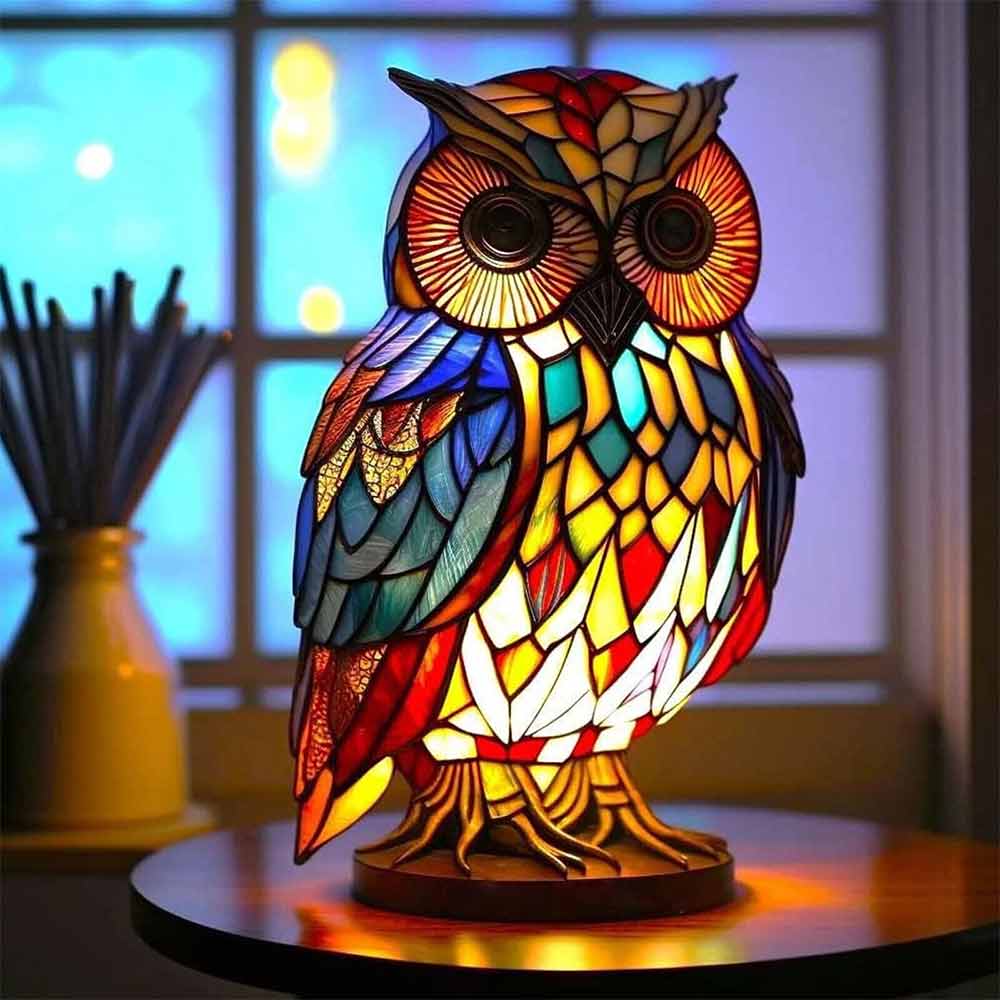 Colorful Dinosaur/Owl/Turtle/Mermaid/Unicorn/Wolf Animal Table Lamp Night Light