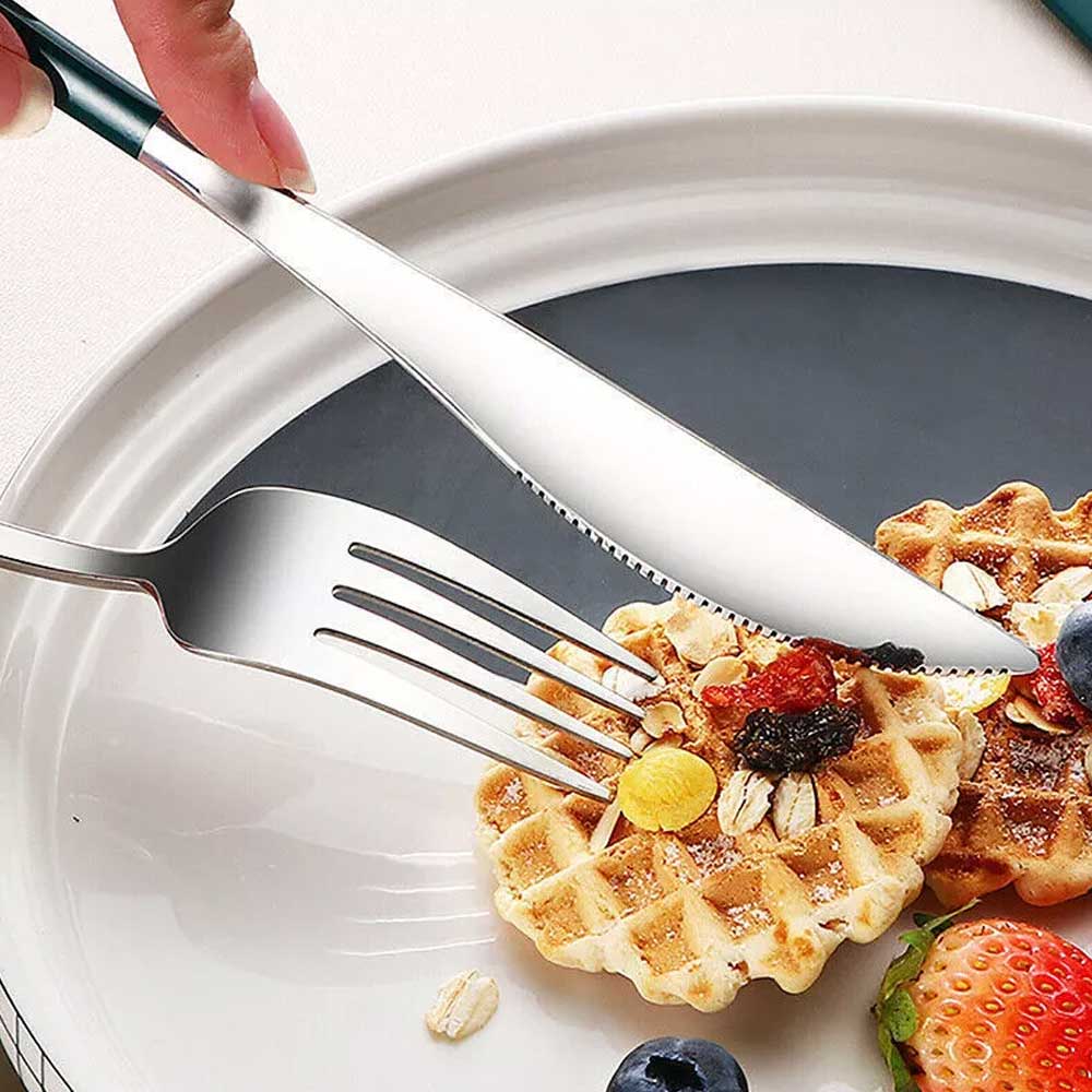 Cutlery Set Stainless Steel Spoon Fork Knife Chopsticks Travel Box Bag