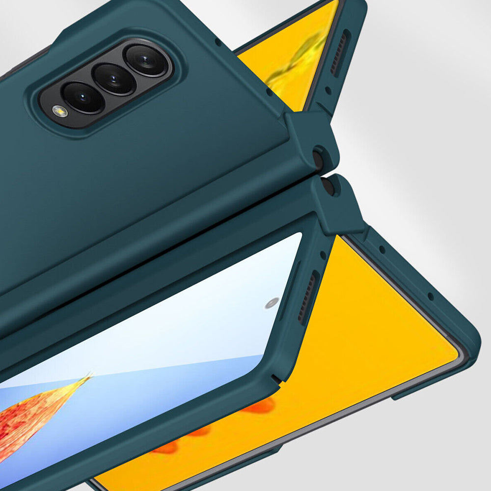 Full Cover Shockproof Hybrid Case With Pen Holder For Galaxy Z Fold 4 / Fold 3