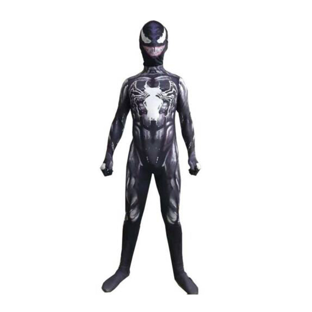 Kids Venom Costume Jumpsuit Boy Spiderman Superhero Cosplay Party Birthday Gift