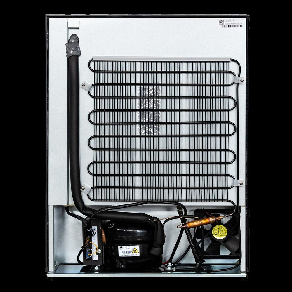 85L Portable Upright Fridge Freezer - 12V/24V DC Compressor Refrigerator for RV, Boat, Truck & Off-Grid Use