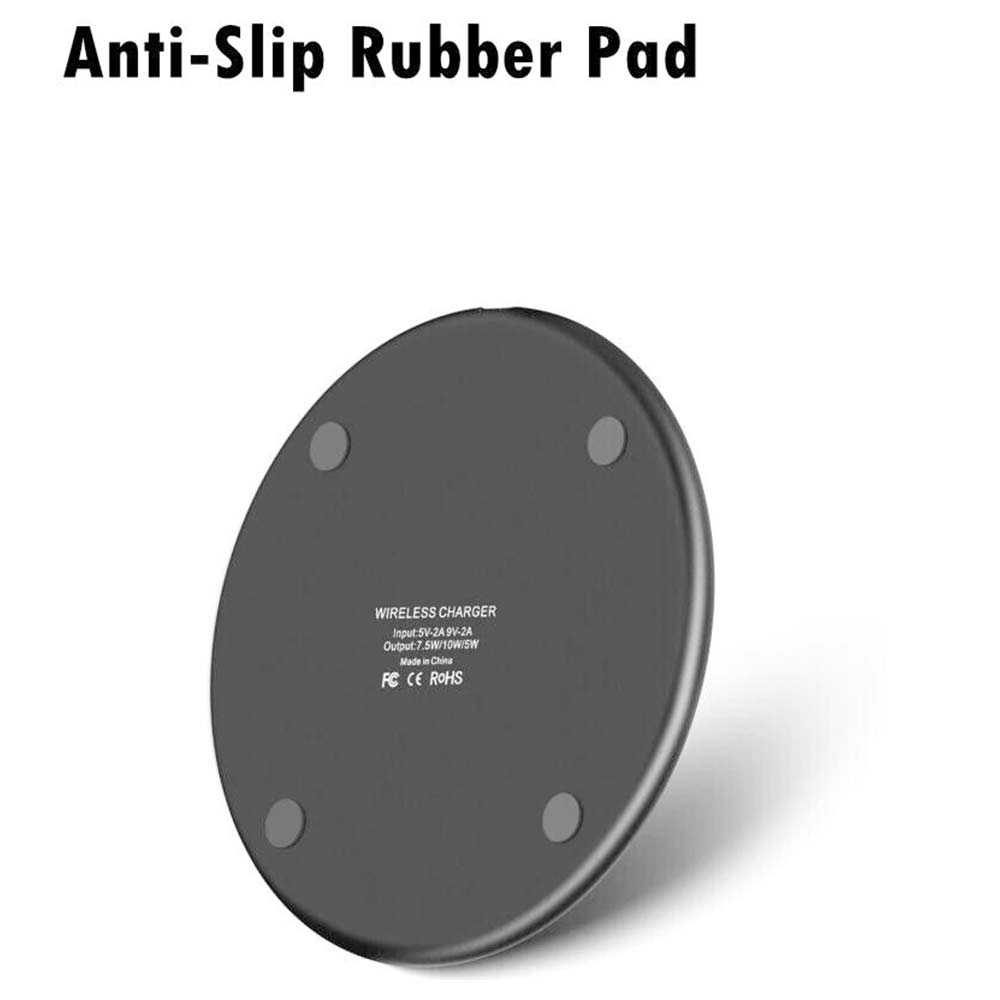 10W Wireless Charger Charging Pad For iPhone 13 12 11 Pro Max Samsung S21 S20