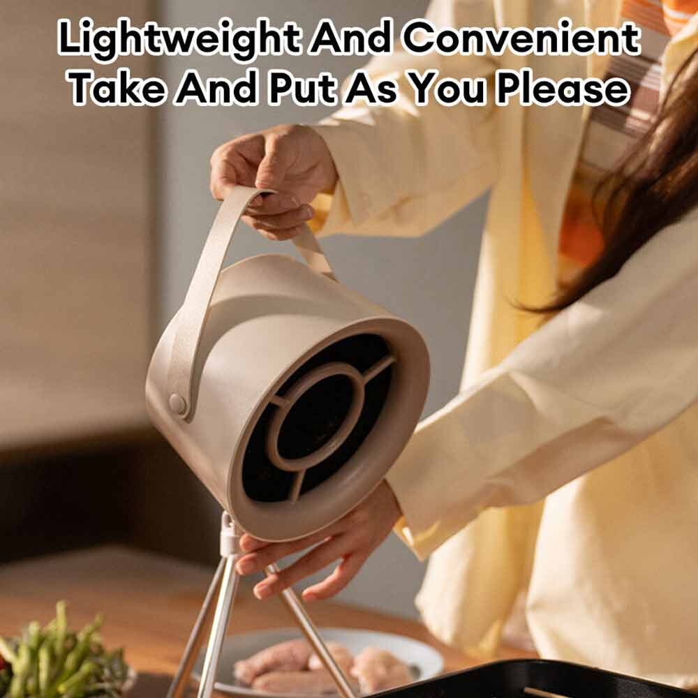 Desktop Cooker Hood Portable Lightweight Kitchen Exhaust Fan Range Hood Camping