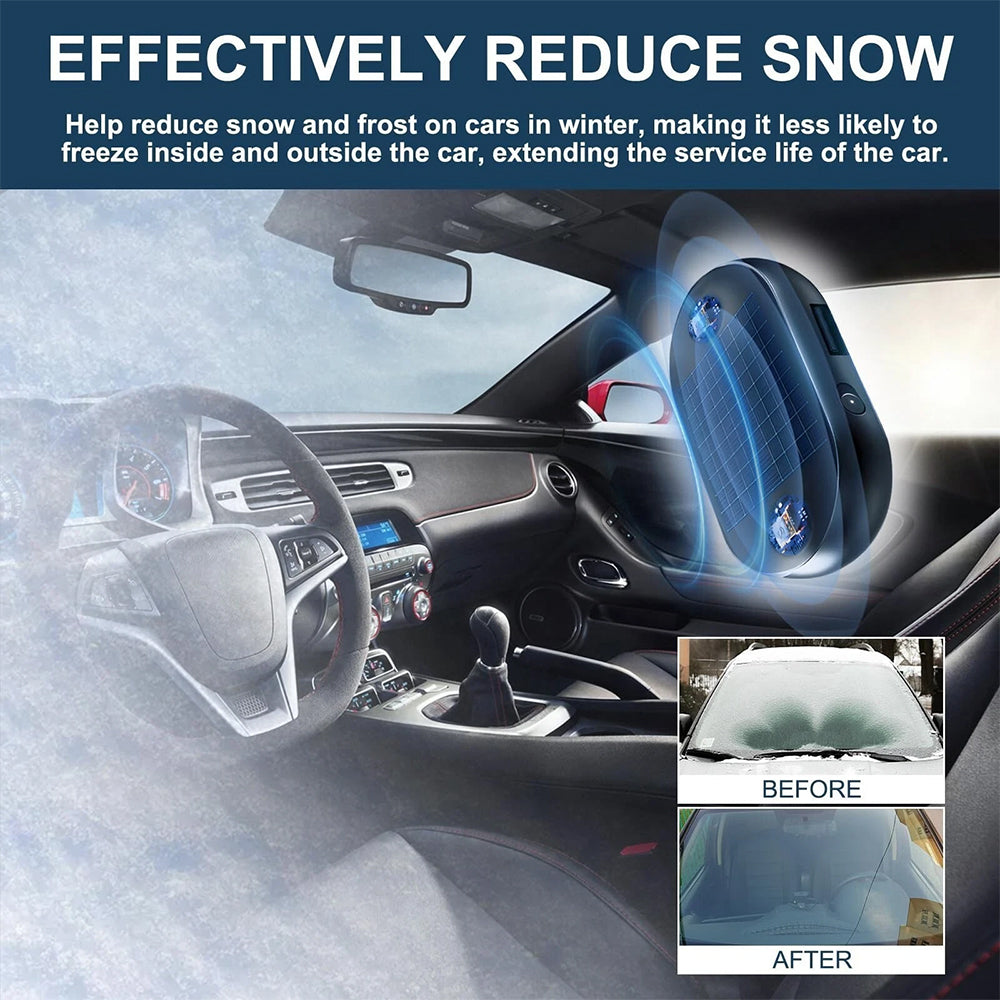 2PCS Solar Charging Car Deicer - Electromagnetic Anti-Snow & Ice Removal Tool