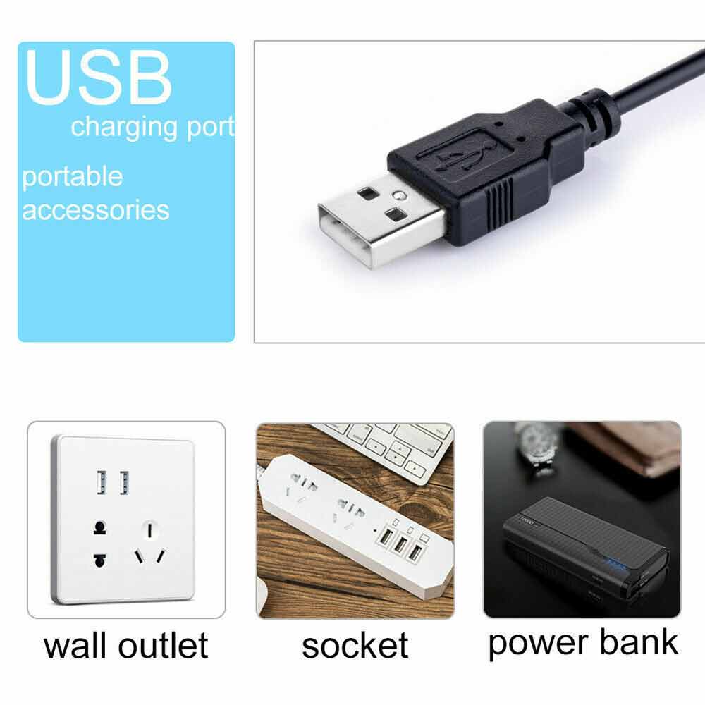 Flexible Clamp Reading Light USB Clip On Desk Lamp LED Bed Table Bedside Night