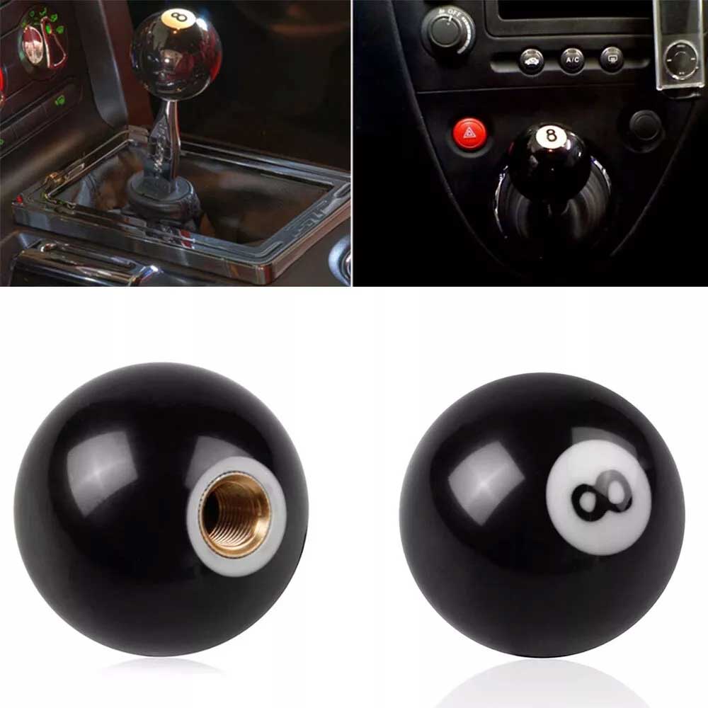 Car Manual 8 pool Ball Gear Knob Shift Stick Universal With Brass Inserts