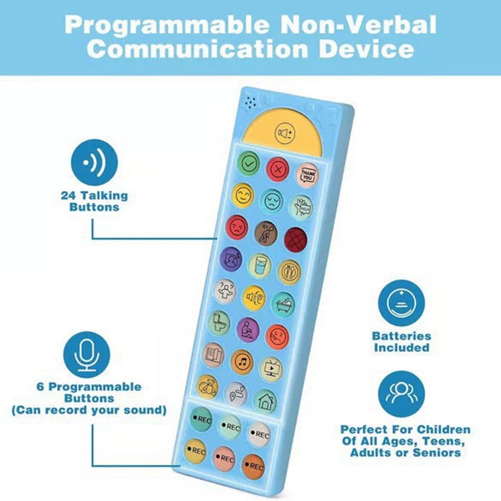 AAC Communication Device - Speech Therapy Tool for Autism, Stroke rehab, Non-Verbal Children & Adults