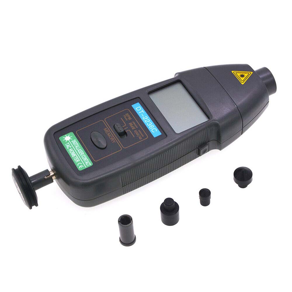 Digital Tachometer Contact Non-contact Speed Detector Meters Auto Ranging Tool