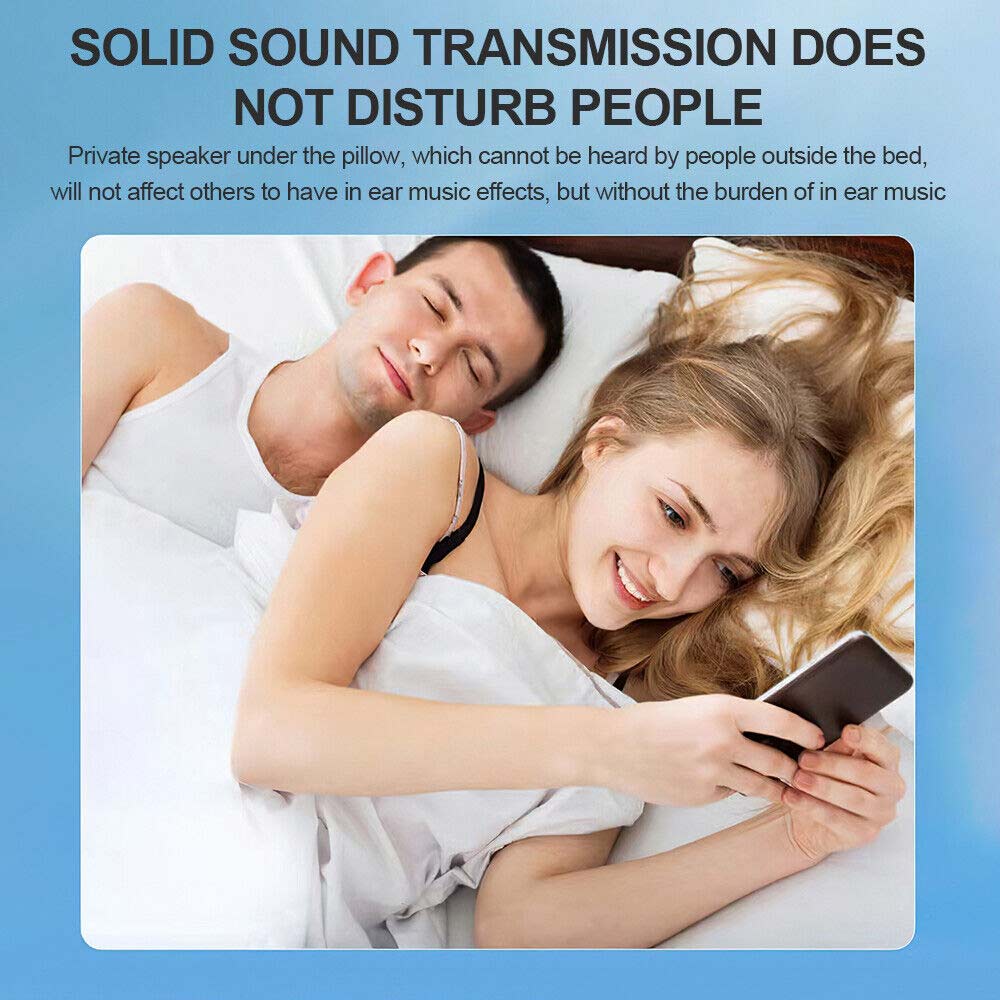 Bone Conduction Pillow Speaker Mini Portable Under Pillow Speakers Travel