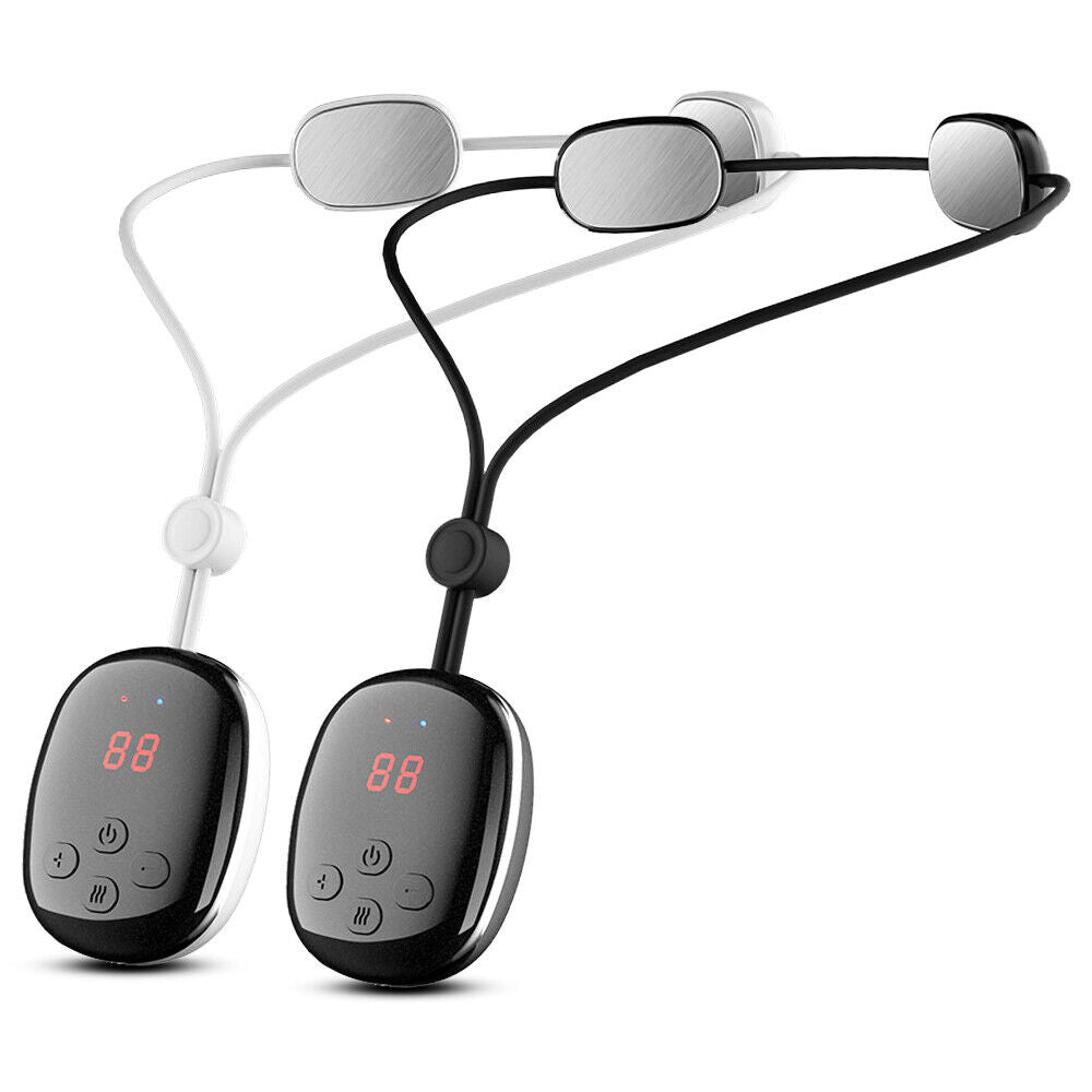 Electric EMS Hanging Spine Massager Neck Shoulder Massage Hot Compress Massager