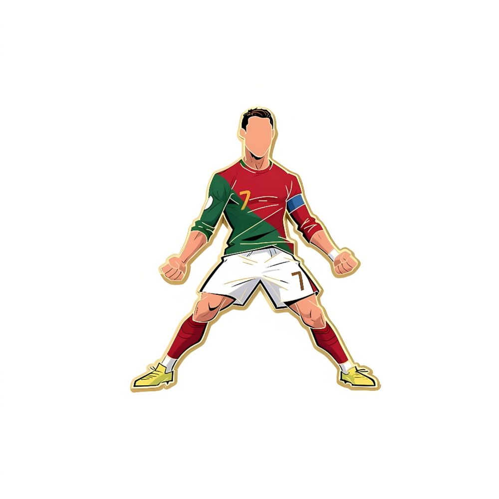 4-Piece 2026 World Cup Football Star Pin Badge – Fan Backpack Accessory Set