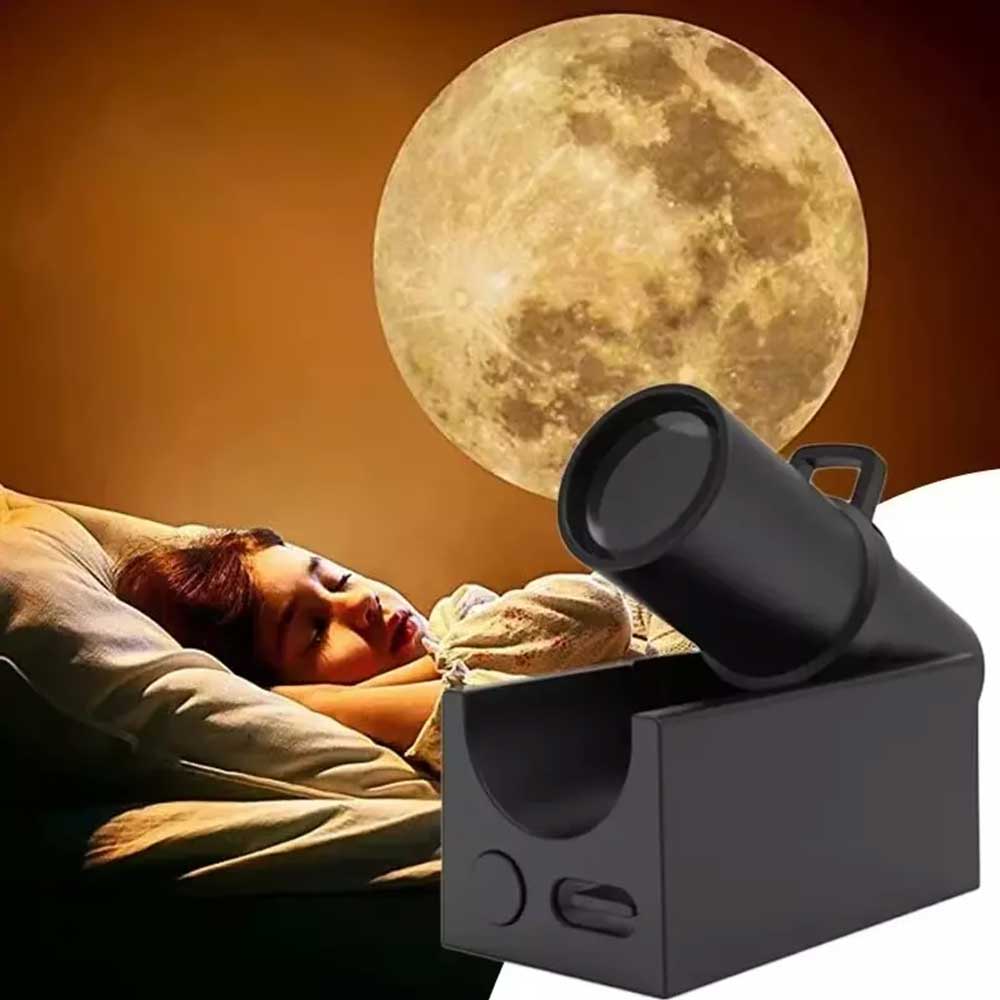 LED Earth&Moon Night Light Moon Projector Atmosphere Lamp Planet Wall Decoration