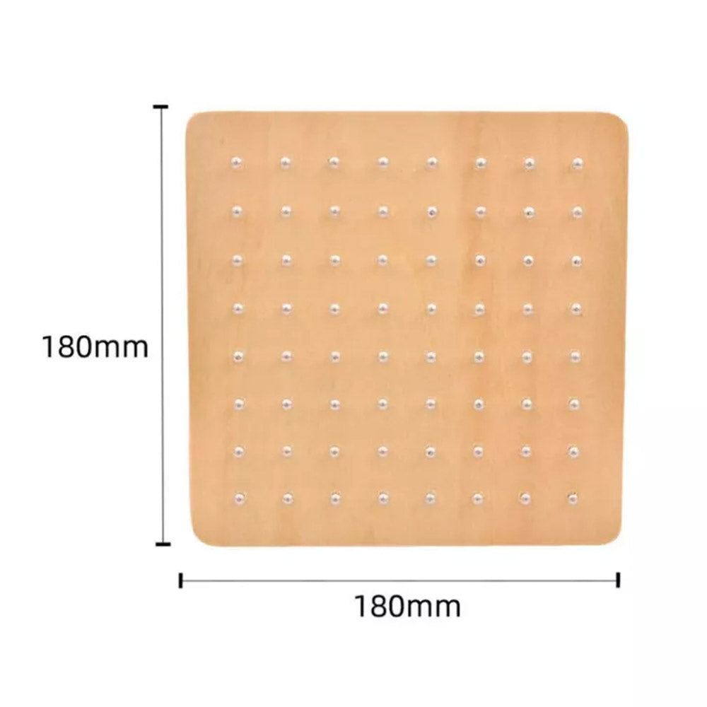 49/64Nails Wooden Toy Geoboard Mathematical Block Pattern with Rubber Bands Kid
