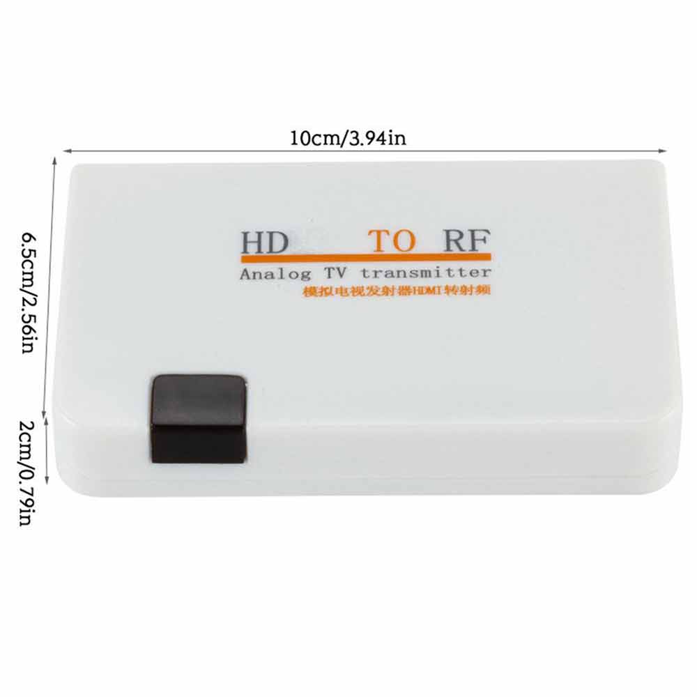 HDMI to RF Coaxial Converter HDMI to Coaxial Analog Adapter w/Remote Control