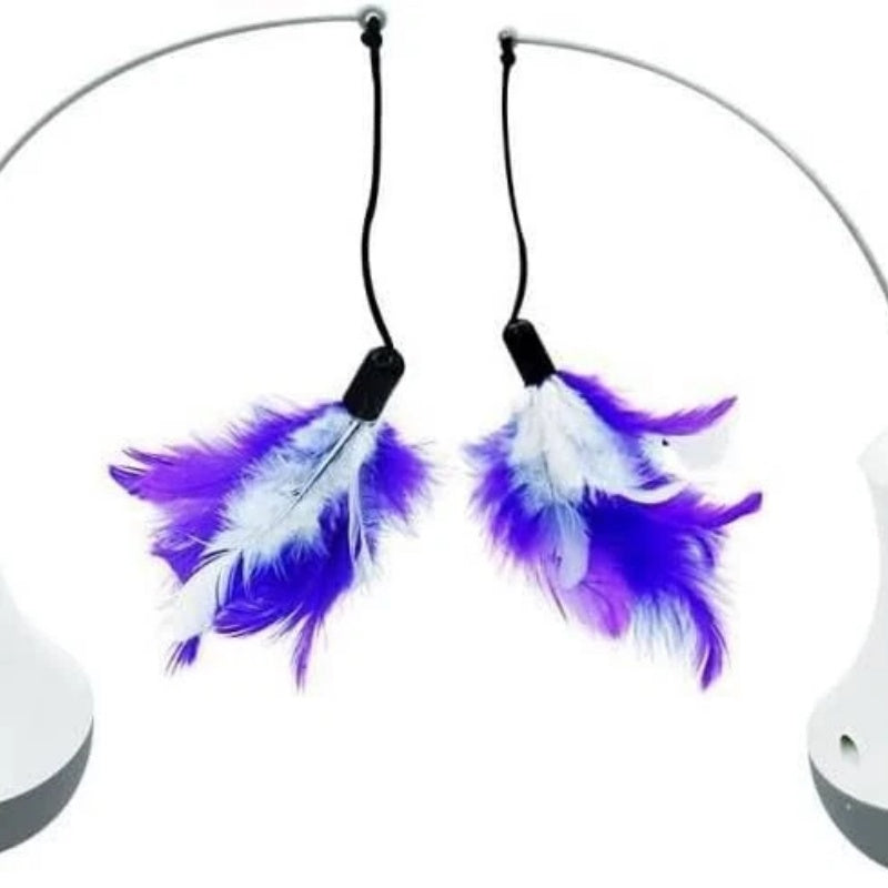 Cat Interactive Toys Funny Feather Kitten Teaser Indoor Play Automatic Toy Gift