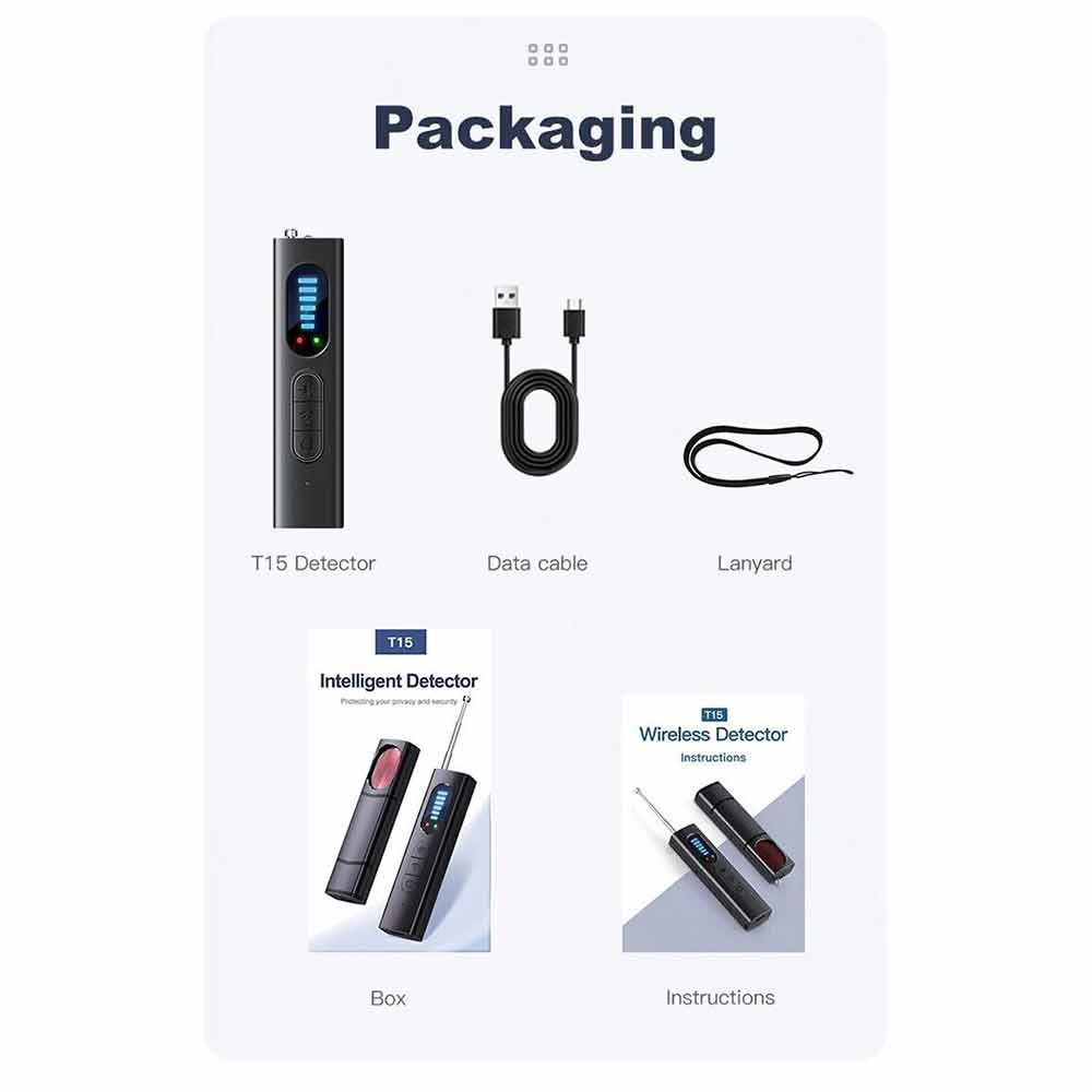 Hidden Camera Detector Anti Spy Bug GPS Tracker Finder Scanner Device Hotel Car