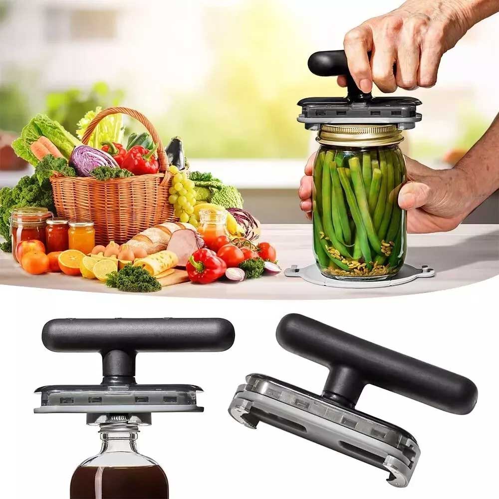 Easy-Grip Jar Opener for Seniors & Weak Hands - Effortless Lid Remover Tool for Tight Lids