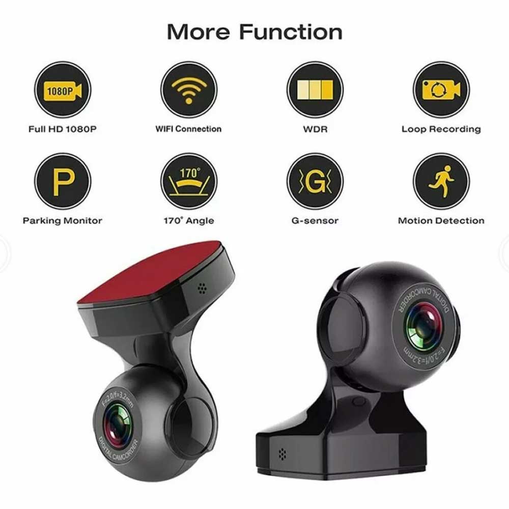 HD 1080P Mini USB/Wifi Use Car Wifi Dash Camera Cam Video DVR Recorder Night Vision G-sensor