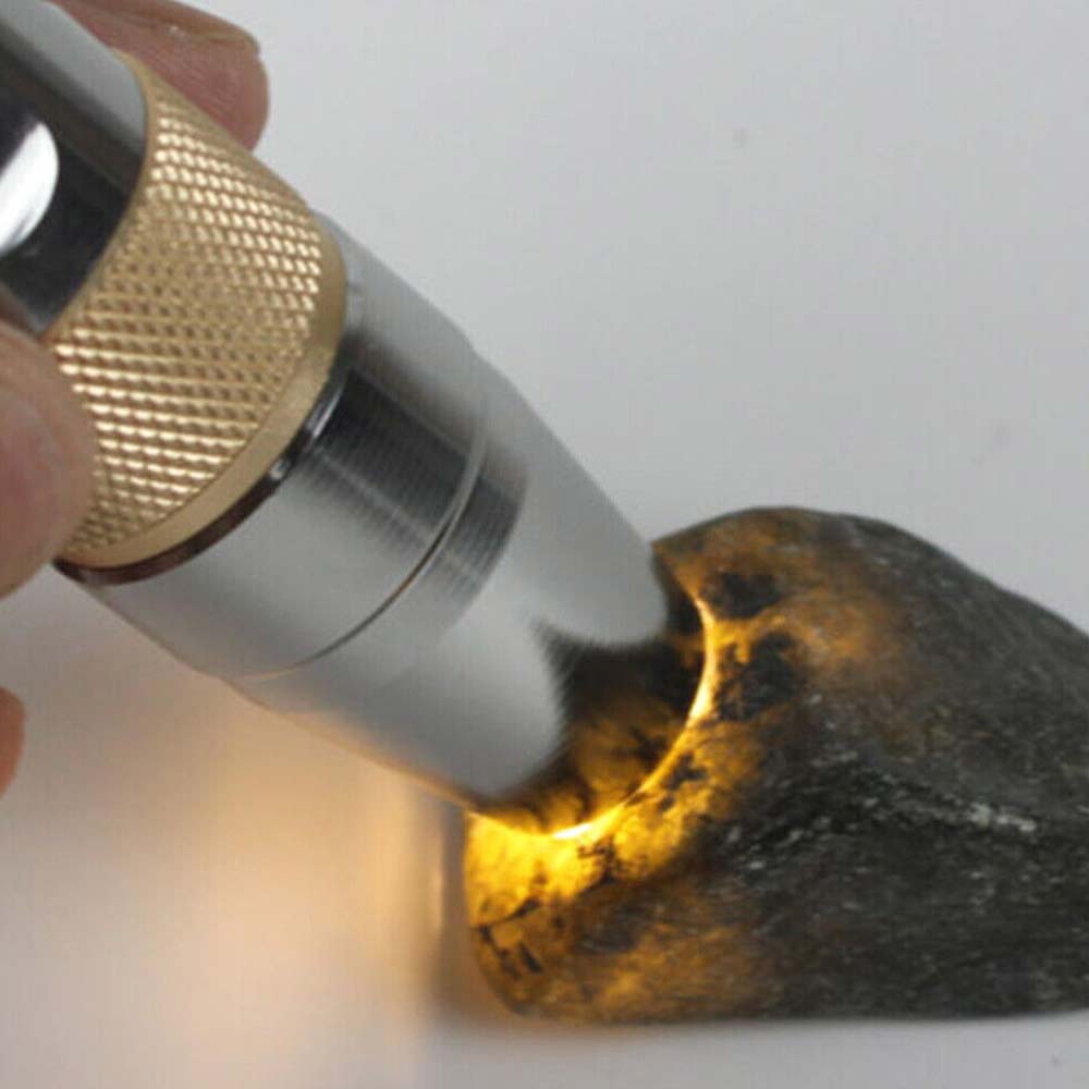 Ultraviolet LED Flashlight UV Light 365/395NM Jade Gem Inspection Lamp Torch Set