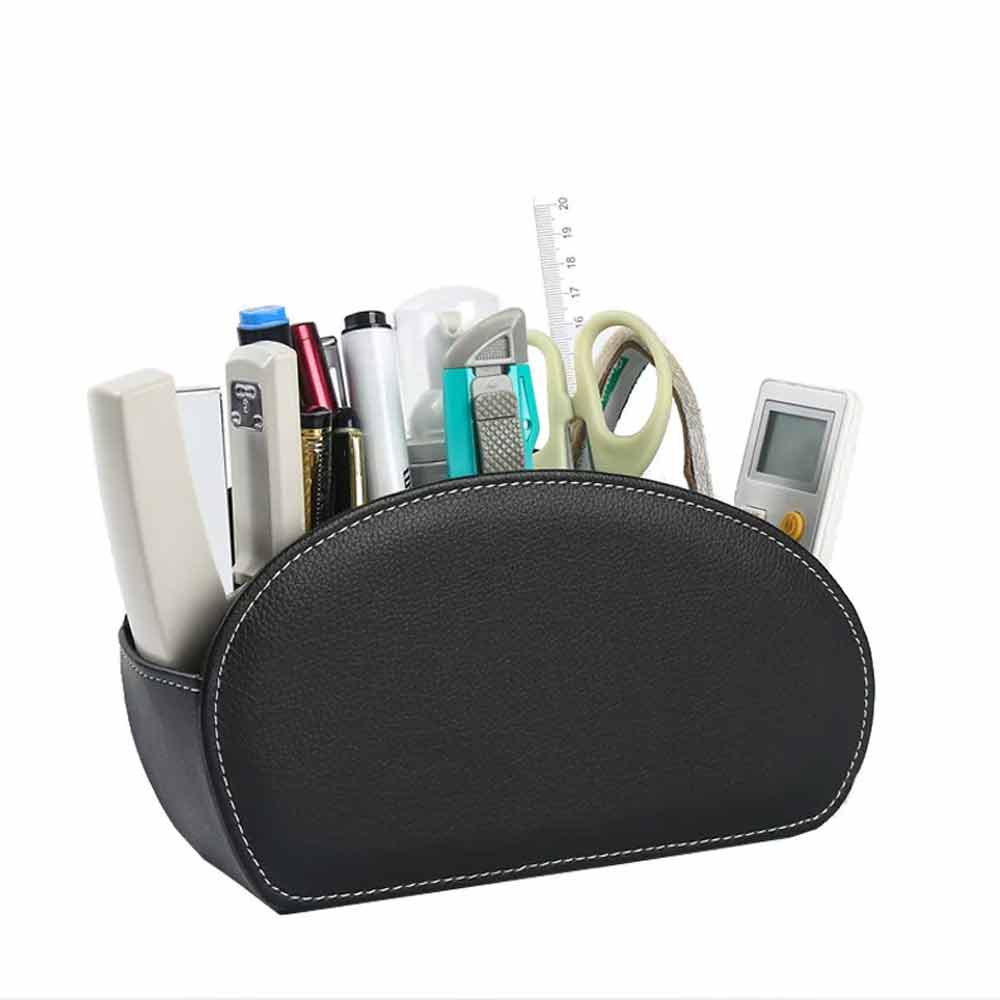 TV Remote Control Holder Table Storage Box 5 Grid Desktop Tidy Organizer Case