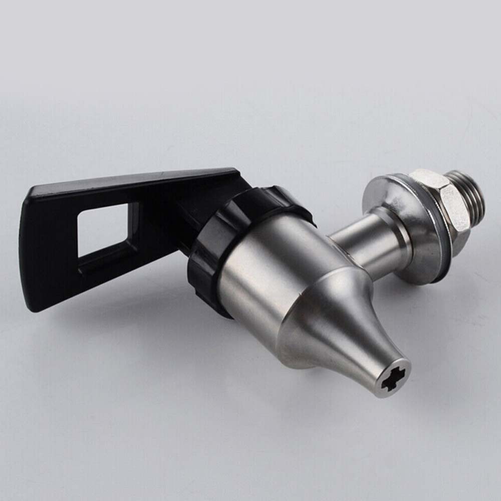 304 Stainless Steel Beverage Dispenser Tap – Food-Grade Faucet for Water, Wine, Beer & Drinks