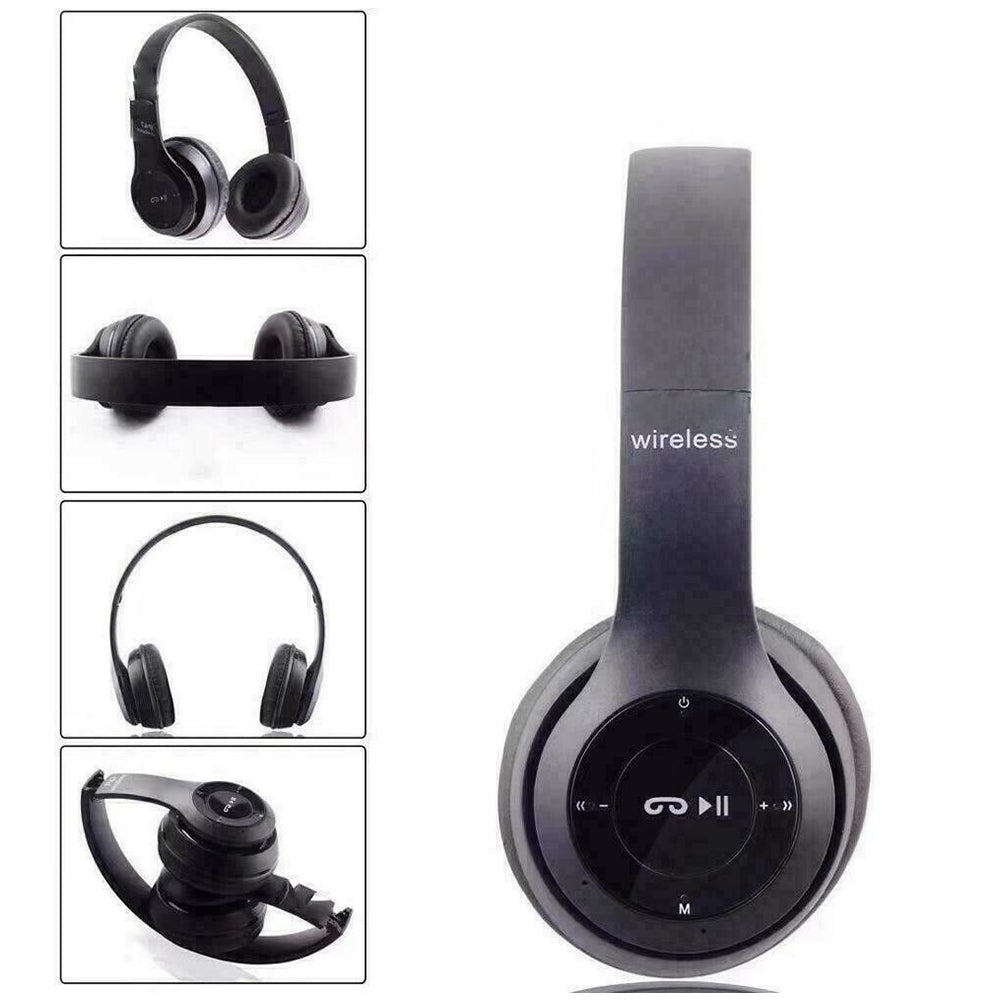Wireless Bluetooth 5.1 Headphones with Noise Cancelling Over-Ear Earphones