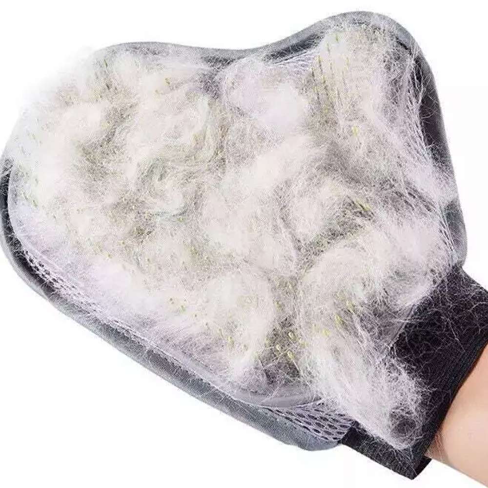 Breathable Heavy Duty Pet Grooming Glove Hair Removal Cat Dog Mitts Gentle