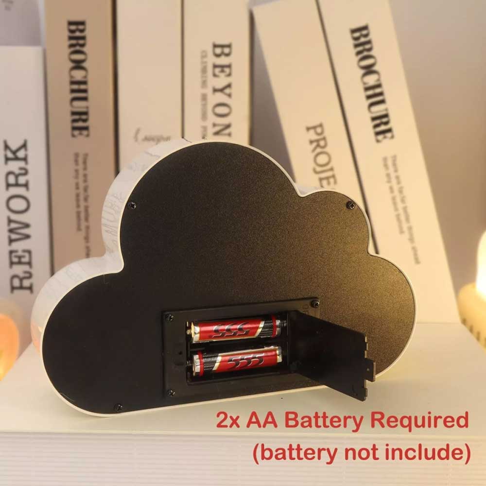 Handmade Cloud Tulip Lamp Night Light LED Flower Light Home Mirror Decoration