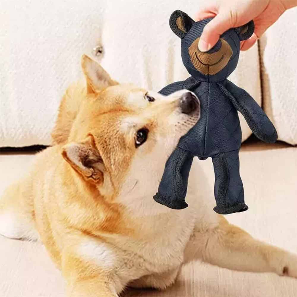 2025 Unbreaka Bear Mighty Bear Pet Toy Indestructible Tough Dog Squeaky Toys