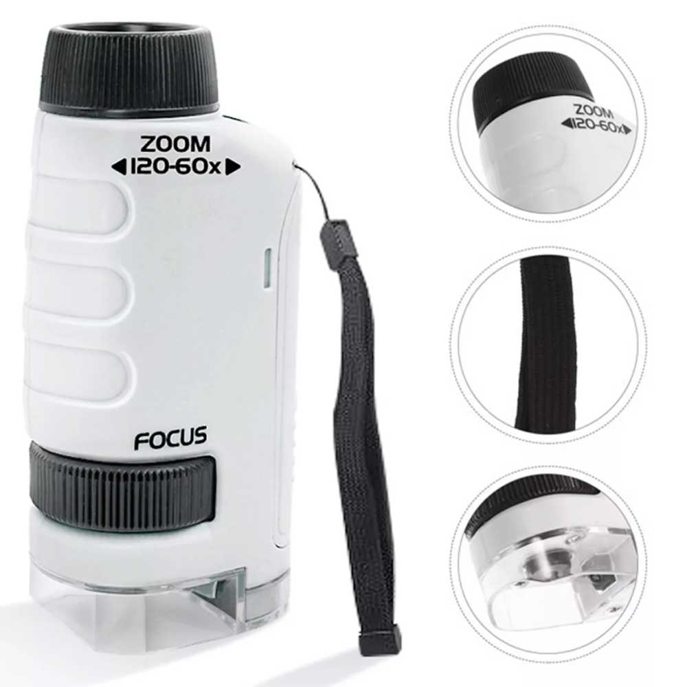 Minilabsters Miniscope Minilabsters Portable Pocket Microscope 60-120x Kids gift