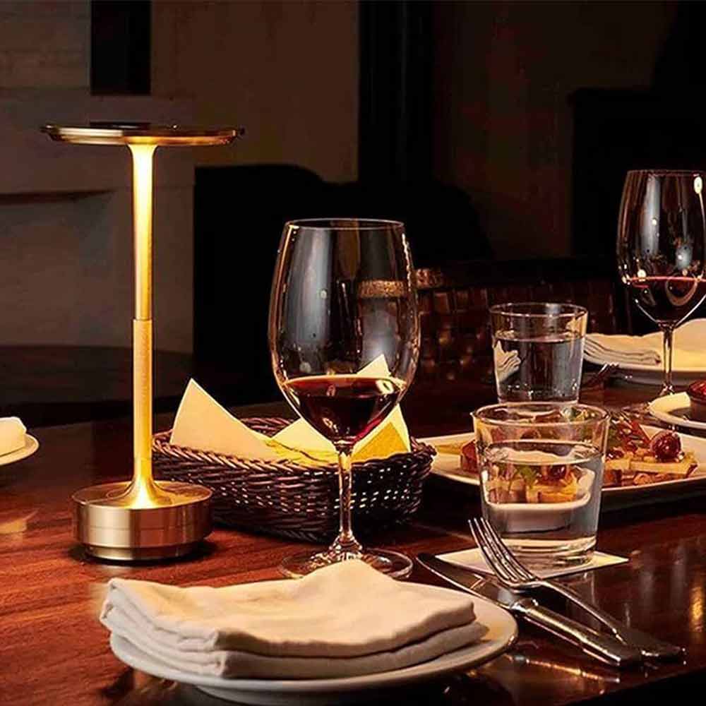 Rechargeable LED Table Desk Lamp Cordless Night Light Bar Hotel Decor